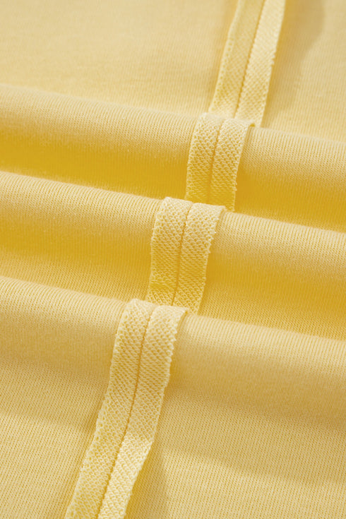 Solid Polo Collar Tee Elastic Waist Shorts Loungewear Set