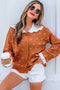 Peter Pan Collar Long Sleeve Knitwear Cardigan