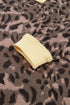Leopard Print Long Sleeve V Neck Wide Leg Pant Set