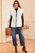 Solid Casual Oversized Stand Neck Puffer Vest