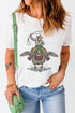 Western Duck Print Graphic Novelty Statement Tee