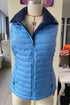 Plush Collar Quilted Zip Front Puffer Vest