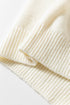 Slogan V Neck Button Front Embroidered Knit Cardigan