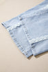 Lace Trim Full Length Regular Fit Jeans