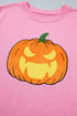 Embroidered Pumpkin Face Long Sleeve Round Neck Sweatshirt