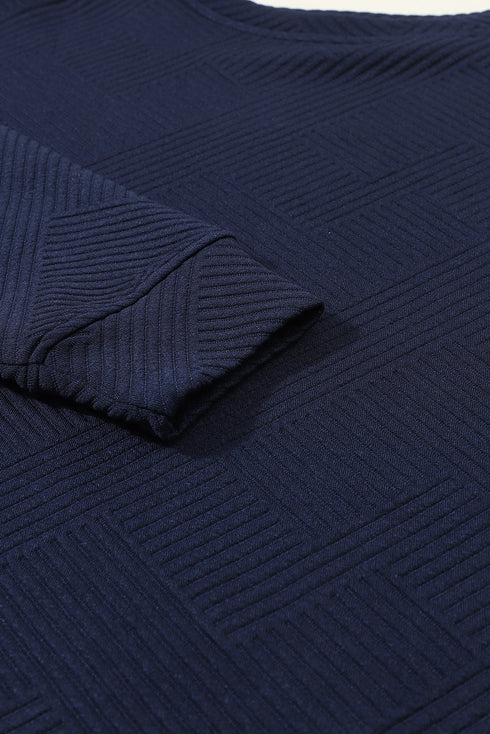 Ultra Loose Textured Slouchy Matching Pant Set