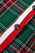 Plaid Button Front Short Sleeve Shift Mini Dress