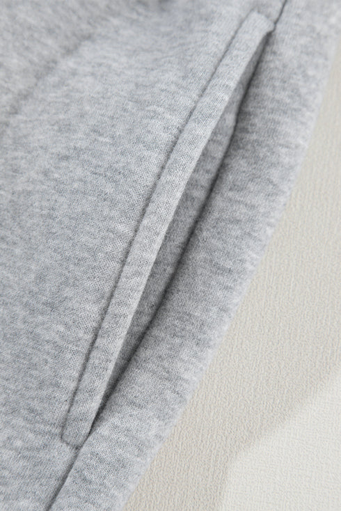 Cotton Polyester Blend Crisscross Elastic Waist Pants