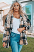 Exclusive Casual Print Buttoned Plaid Shacket
