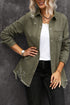 Cotton Raw Hem Distressed Denim Shirt Jacket