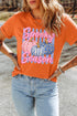 Polyester Cotton Blend Pumpkin Print Graphic Tee