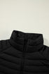 Plush Collar Quilted Zip Front Puffer Vest