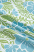 Botanical Floral Print Frilled Trim V Neck Button Front Dress