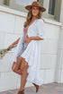 Bohemian Tiered Ruffle High Low Open Front Kimono