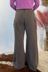 Cotton Elastic Waist Drawstring Tie Cargo Pants