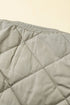 Solid Color Quilted Longline Outerwear Pocket Vest