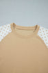Polka Dot Patchwork Long Sleeve Pant Set