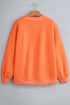 Spooky Letter Polka Dot Trim Mock Neck Sweatshirt