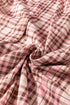 Plaid Patch Pocket Long Sleeve Lounge Set