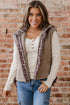 Exclusive Western Side Bow Sherpa Fleece Vest