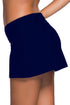 Wide Waistband Smooth Stretch Mini Swim Skirt