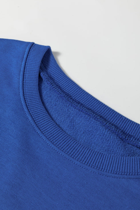 Varsity Stripe Contrast Trim Pullover Skort Two Piece Dress