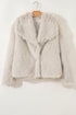 Luxurious Faux Fur Large Collar Statement Coat