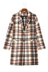 Modern Button Up Lapel Print Plaid Shacket