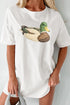 Bohemian Mallard Duck Applique Short Sleeve Graphic Tee