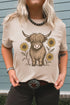Highland Cow Western Southern Belle Graphic Tee