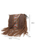 Western Aztec Bohemian Tassel Pu Leather Shoulder Bag