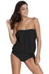 2Pcs Bandeau Tankini Swimsuit