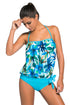 2Pcs Bandeau Tankini Swimsuit