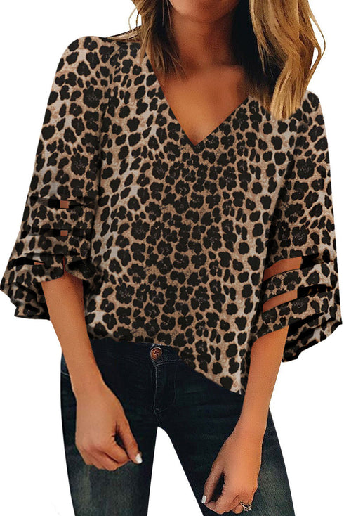 3/4 Flared Sleeve Blouse