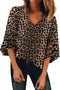 3/4 Flared Sleeve Blouse