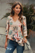 3/4 Flared Sleeve Blouse