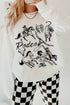 Rodeo 8 Seconds Western Print Graphic Sweatshirt