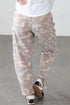 Camouflage Pattern Pocket Rivet Ankle Length Harem Fit Jeans