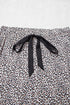 Leopard Print Bow Knot Patchwork Long Sleeve Lounge Set