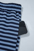 Striped Long Sleeve Drawstring Waist Loungewear Set
