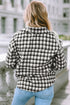 Casual Plaid Print Button Front Tunic Shacket