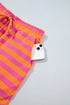 Striped Patchwork Mock Neck Pullover Dress Set