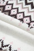 Geometric Pattern Brushed Knit Apres Ski Cardigan