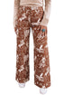 Western Print Motif Shift Silhouette Denim Jeans
