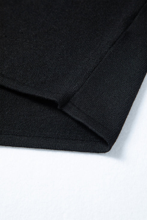 Long Sleeve Off The Shoulder Knit Mini Dress