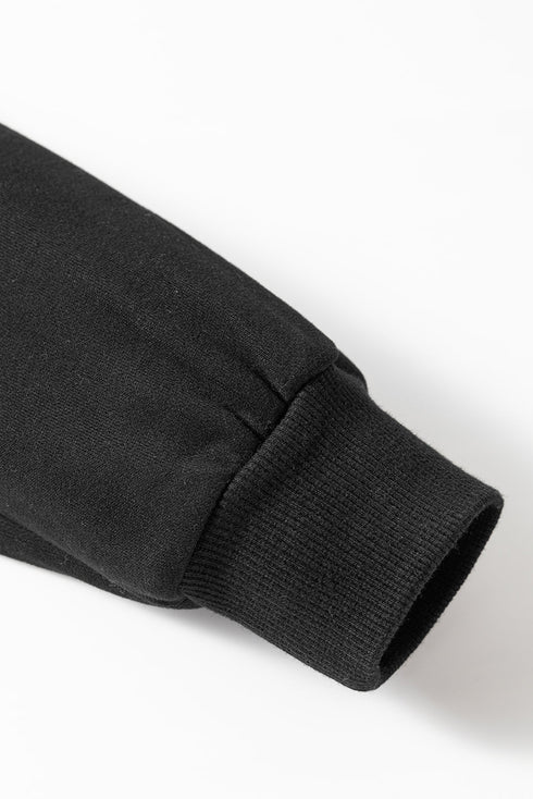 Striped Patchwork Applique Pullover Two Piece Short Set