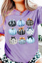 Pumpkin Printed Graphic Relaxed Silhouette Statement Tee