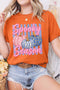 Polyester Cotton Blend Pumpkin Print Graphic Tee