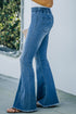 Exclusive Distressed Bell Bottom Flare Denim Jeans