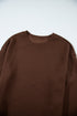 Textured Round Neck Drop Shoulder Pullover Sweatshirt